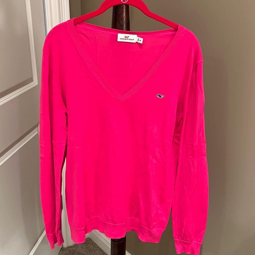 Vineyard Vines Heritage Cotton V-Neck Sweater